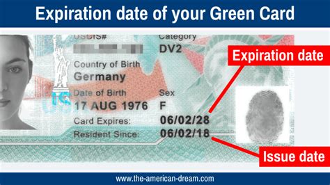 green card dates